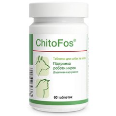 Dolfos Chitofos Дольфос Хітофос таблетки для підтримки функції нирок у кішок та собак 60 шт