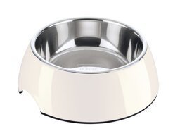 HUNTER Melamine Feeding Bowl. Миска в подставке из меламина. Белая.