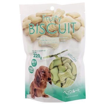 DoggyMan Biscuit Melon ДОГГИМЕН БИСКВИТ ДЫНЯ фруктовое печенье, лакомство для собак 220 г