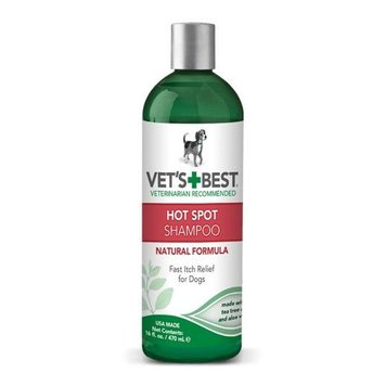 VET`S BEST Hot Spot Shampoo - Шампунь для устранения раздражений, воспалений и зуда, 470 мл