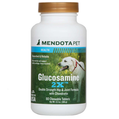 Mendota Pet Glucosamine 2X - Витамины для собак, двойная формула с хондроитином