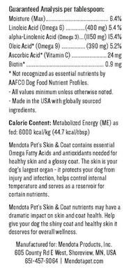 Mendota Pet Healthy Skin & Coat - Харчова добавка для лікування підтримки здоров'я шкіри та шерсті собак