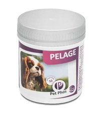 Ceva Pet Phos Pelage - Вітамінно-мінеральний комплекс для собак для для захисту та покращення шкірного та шерстного покриву 50 таблеток