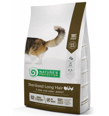 Nature's Protection Sterilised Long Hair Adult - Сухий корм для дорослих котів після стерилізації від 1 року 2 кг