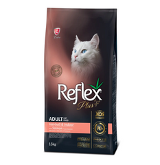 Reflex Plus Anti-Hairball Adult Cat Food with Salmon - Рефлекс Плюс сухой корм для кошек для вывода шерсти с лососем 15 кг