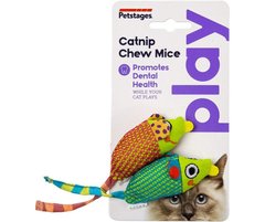 Petstages Catnip Chew Mice - Мышки с кошачьей мятой для котов