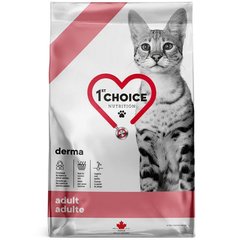 1st Choice Adult Derma - Сухий корм для котів з гіперчутливою шкірою з лососем 320 г