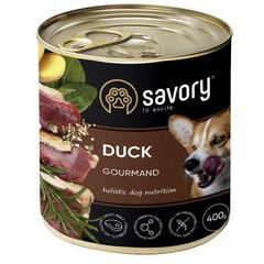 Savory Dog Adult Duck - Сейворі консерви для дорослих собак з качкою 400 г