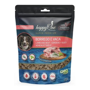 happyOne Mediterraneum Dog Lamb & Beef Snack - Ласощі для собак з ягням та яловичиною 190 г