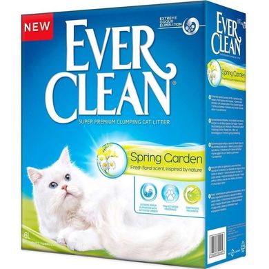 Ever Clean Spring Garden - Комкующийся наполнитель для кошачьего туалета Весенний сад 6 л