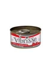 Vibrisse Консерва для кошек с тунцом и креветками в соусе