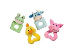Flamingo Puppy Toy - Игрушка-кольцо для щенков и собак малых пород, лягушка плюш