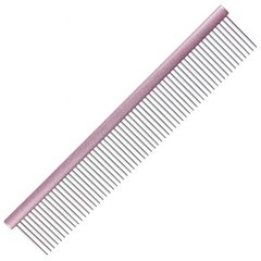 Groom Professional Spectrum Aluminium Comb Light Pink 25cm Алюминиевая расческа розовая 25 см