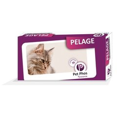 Ceva Pet Phos Pelage - Вітамінно-мінеральний комплекс для котів  для захисту та покращення шкірного та шерстного покриву 36 таблеток