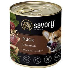 Savory Dog Adult Duck - Сейворі консерви для дорослих собак з качкою 800 г