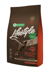 Nature's Protection Lifestyle Grain Free Cat Adult Sterilised Salmon With Krill - Сухий беззерновий корм для стерилізованих дорослих котів з лососем та крилем 1,5 кг