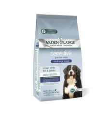 Arden Grange Sensitive Adult Large Breed - Арден Гранж беззерновий корм для собак великих порід з білою рибою та картоплею 12 кг