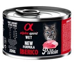 Alpha Spirit Cat Iberico Protein - Влажный корм для взрослых кошек со свининой 200 г