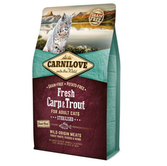 Carnilove Fresh Carp & Trout Sterilised Cats - Сухой корм для стерилизованных кошек с карпом и форелью 2 кг