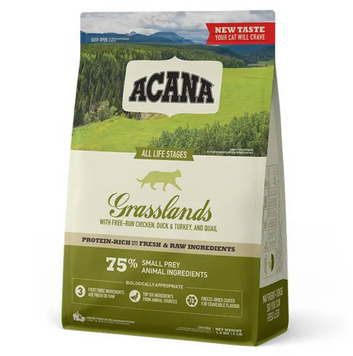 Acana Grasslands Cat - Акана Граслендс для взрослых кошек с ягненком и уткой 340 г