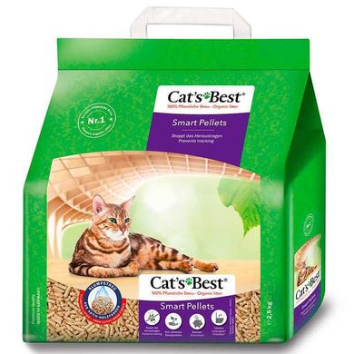 Cat's Best Smart Pellets - Наполнитель для кошачьего туалета, 2,5 кг