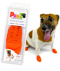 Pawz Protex - Резиновая обувь для собак, оранжевая 12 шт XS