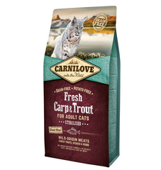 Carnilove Fresh Carp & Trout Sterilised Cats - Сухой корм для стерилизованных кошек с карпом и форелью 6 кг