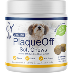 PlaqueOff Soft Chews - Жувальні ласощі для здоров’я зубів та ясен собак та котів 112,5 г