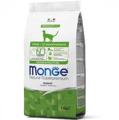 Monge Cat Monoprotein Rabbit - Корм для кошек с кроликом 10 кг
