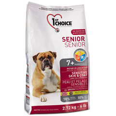1st Choice Senior Sensitive Skin & Coat Lamb & Fish - Сухий корм для літніх собак з ягням та рибою 2,72 кг