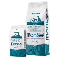 Monge Dog All Breeds Hypoallergenic - Гипоаллергенный корм с лососем и тунцом для взрослых собак всех пород 15 кг