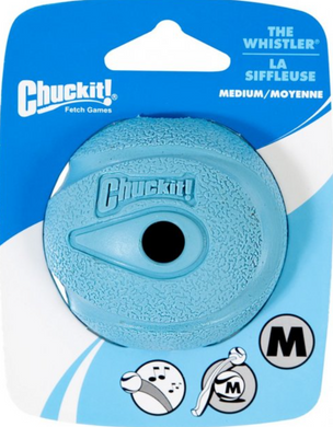 Chuckit The Whistler - Іграшка свистячий м'яч з отворами для собак - M