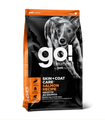 GO! SKIN+COAT Salmon Recipe with grain dog formula - Гоу! Сухий корм для цуценят та дорослих собак з лососем 1,6 кг