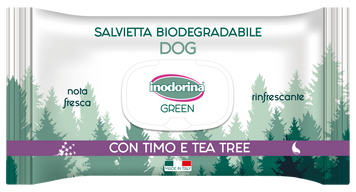 Inodorina Salv Green Rinfrescante - Серветки очіщуючі, 30 шт