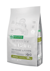 Nature's Protection Superior Care White Dogs Grain Free Junior Small and Mini Breeds - Сухий беззерновий корм для юніорів малих порід білих забарвлень з білою рибою 1,5 кг