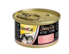 GimCat ShinyCat Kitten in Jelly Chicken - Консервы для котят с кусочками курицы 70 г