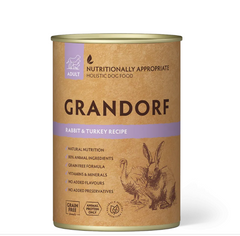 Grandorf Rabbit and Turkey - Грандорф консервы для собак с кроликом и индейкой 400 г