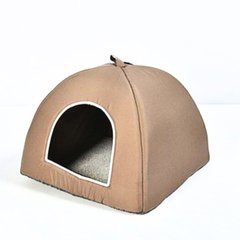Animall Wendy - Будиночок какао кольору для собак та кішок, розмір S, 40×40×30 см