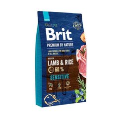 Brit Premium by Nature Sensitive Lamb & Rice - Сухой корм для собак с чувствительным пищеварением с ягненком 3 кг