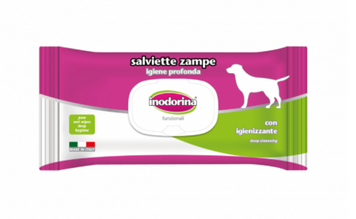 Inodorina Salv Zampe вологі серветки для очищення лап 40 шт