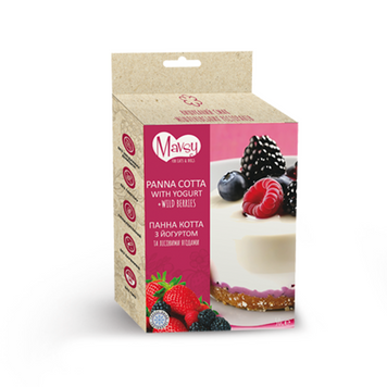 Ласощі для собак від 3-х місяців Mavsy Freeze dried PANACOTTA WITH YOGURT AND WILD BERRIES панна-котта з йогуртом та лісовими ягодами, 50 г