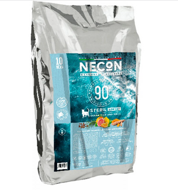 Necon Natural Wellness Sterilized Cat Low Fat Ocean Fish and Krill - Сухий корм для стерилізованих котів з океанічною рибою та крилем 10 кг