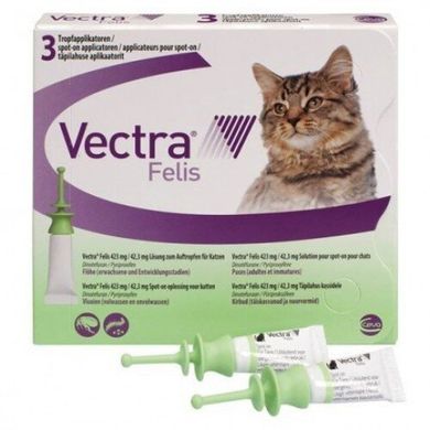 Ceva Vectra Felis - Вектра Феліс протипаразитарні краплі на холку від бліх для котів, 1 піпетка