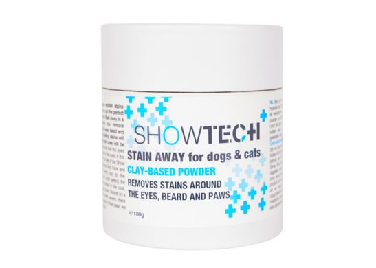 Show Tech+ Stain Away - Порошок на основе глины для удаления слезных пятен собак и кошек