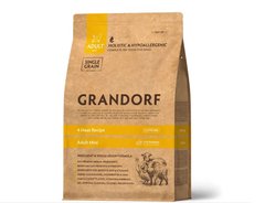 Grandorf Грандорф 4 Meat Adult Mini Breeds - Грандорф сухий комплексний корм для дорослих собак міні порід 4 види м'яса 3 кг з дефектом