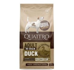 Quattro Special Dog Adult Small BreedDuck - Сухой беззерновой корм для взрослых собак мелких пород с уткой 1,5 кг