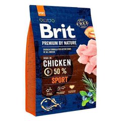 Brit Premium by Nature Sport - Сухой корм для активных собак с курицей 15 кг