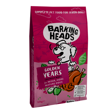 Barking Heads Golden Years Chiken and Brown Rice Mature All Breeds - Баркинг Хедс сухой корм для пожилых собак с курицей и рисом 2 кг