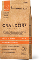 Grandorf Lamb and Turkey Junior Medium & Maxi Breeds - Грандорф сухой комплексный корм для юниоров средних и крупных пород с ягненком и индейкой 3 кг