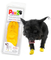 Pawz Protex - Резиновая обувь для собак, желтая 2 шт XXS